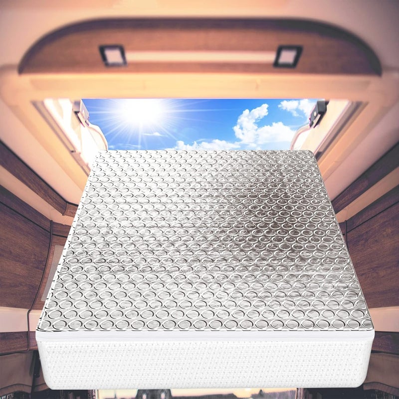 Sika deer RV Vent Insulator 22"x14"x3", Universal Skylight Cover with Reflective Surface, Shade for Energy Savings, Sunroof Fits 14x22 Inch V2 Camper Vents - Image 2